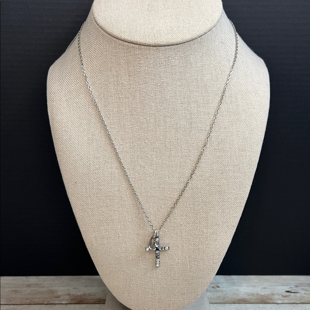 Mariana Silver Cross Pendant Necklace NWT